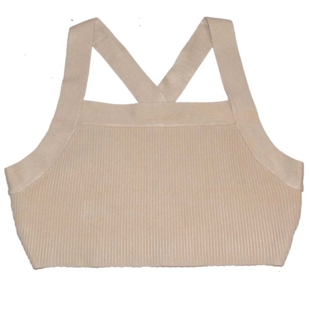 House of Harlow 1960 Ribbed Knit Crop Top
Size: Small